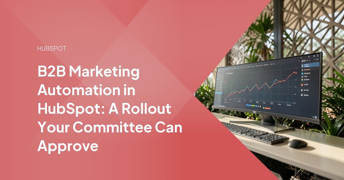 A sleek, minimalist office space with rows of identical workstations, each equipped with a large, curved screen displaying a seamless graph illustrating CRM performance metrics.