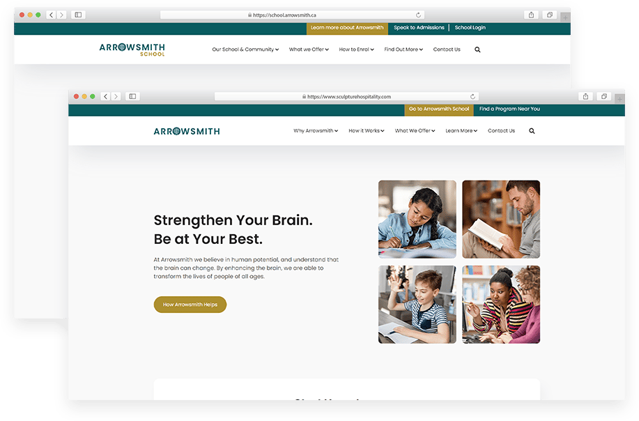 Arrowsmith case study screens
