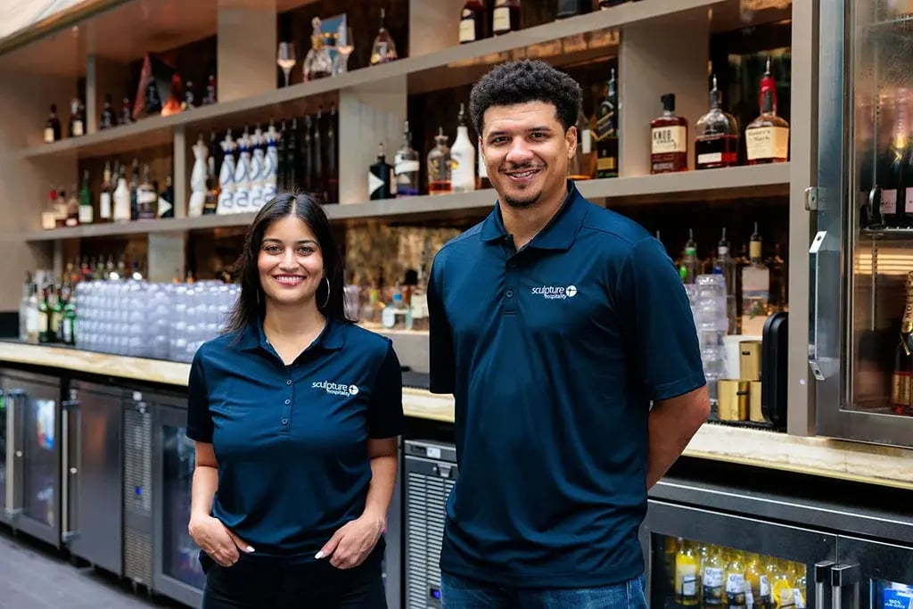 Sculpture Hospitality bar inventory management in use